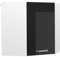 Vicco Eckhängeschrank R-Line, Küchen-Eckschrank, Schwarz Hochglanz/Weiß, 57 cm