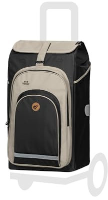 Andersen Einkaufstrolley Ersatztasche - 62 Liter - mit Kühlfach - Seiten- & Fronttasche - extra Innenfach - wasserabweisend - Reflektoren - faltbar - Hydro 2.1 schwarz