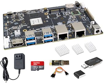 Banana Pi BPI-F3 8-Core RISC-V K1 Chip SBC, 2.0TOPS AI-Performance CPU Single Board Computer, mit 2X GbE Ethernet für AI Edge Computing, NAS Netzwerkspeicher und Laptop Alternativen (4+16GB Bundle2)