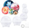 5 tailles moule silicone sphere resine, moule sphère resine epoxy, moule silicone boule resine epoxy, sphere pour Fabrication de Bijoux Pendentif Artisanaux (A)