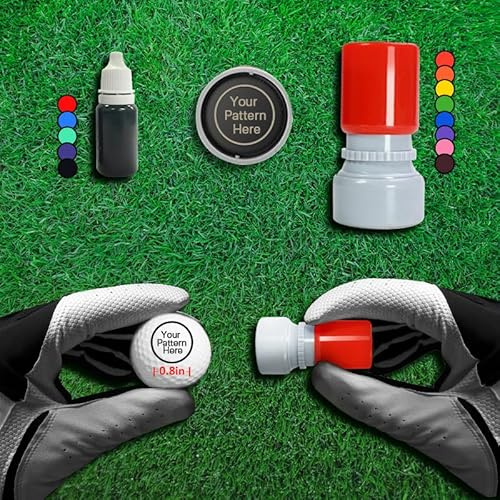 HDSD Custom Golf Ball Stamp with Long-lasting Quick Drying Ink-Convenient Golf Accessories for Men-Particular Personalized Golf Ball Marker Gifts