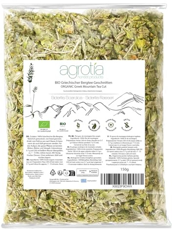 Agrotia | Tè greco di montagna biologico 150 g, taglio