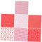 Lurrose 7st Baumwoll-Patchwork Selber Machen Fettquadrate Zum Quilten Quiltzubehör Stoff Mit Blumendruck Quartierbündel Nähen Quilten Von Patchwork-Material Patchworkdecke Rot Baumwolle
