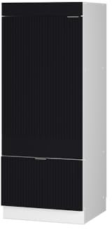 Vicco Armoire Micro-Ondes Fame-Line, Noir rayé, 60cm