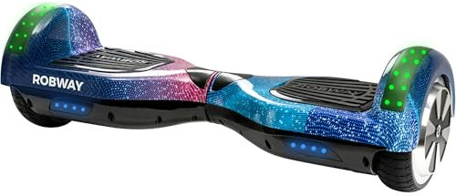 Robway W1 Hoverboard - L'original - Marque Batterie - Hoverboard Tout-Terrain - Gyropode Tout-Terrain pour Enfants (Shooting Star)