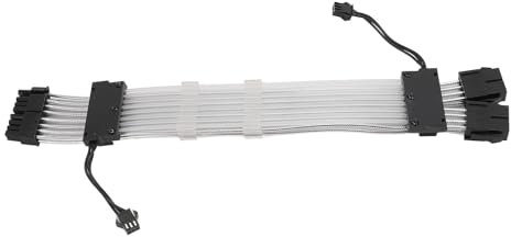 FILFEEL ARGB GPU Power Supply Cable, RGB PSU Cables Extensions, Fits Motherboards with 3 Pin ARGB Header, 16AWG, for High Power Supplies, Integrated Design, Stable Voltage, 24 Pin RGB,