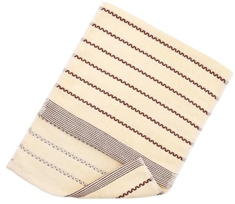MAGICLULU Jacquard Baumwollhandtücher Saugfähige Badetücher Beige Weiche Und Langlebige Handtücher Für Zuhause Hotels Und Friseursalons Perfekt Zum Verschenken