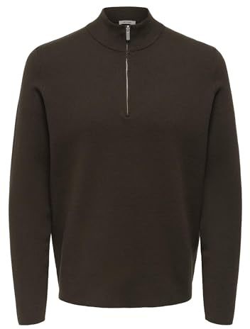 Only & Sons Herren Onscooper Half Zip High Neck Knit Noos Onscooper Half Zip High Neck Knit Noos (1er Pack)