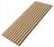 EmsCraft24 Akustikpaneele 1,228m² - 275cm x 46cm x 1.8cm - | Akustikpaneel | Lamellenverkleidung | Wandverkleidung | Akustikfilz | Wandpaneele auf filz (04 - Helle Eiche)
