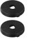 Lot de 2 filtres à charbon de rechange pour hotte de cuisine - Filtre purificateur d'air en maille pour système de ventilation de hotte aspirante - 135 mm - Noir