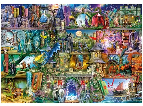 Wentworth Jigsaw Puzzle – Once Upon a Fairytale – 250 Pieces - For Adults - Shaped Puzzle Pieces & Themed Whimsies - Great for a Gift & Halloween