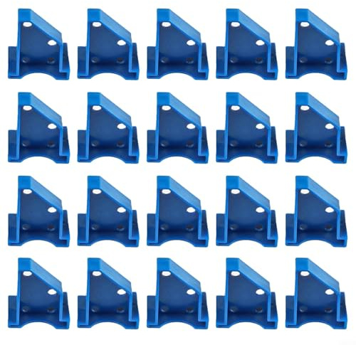 20 Stück Laminat-Bodenabstandshalter mit 1/4 und 1/2 Lücke für verbesserte Stabilität und Unterstützung (blau)