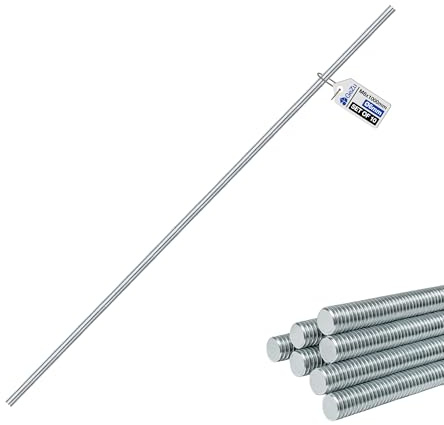 GeZu Impex Tige Filetée M2 Ø 6 mm x 1000 mm | Acier Inoxydable Barre Filetées Entièrement Barre Filetage à Droite Tiges Goujons