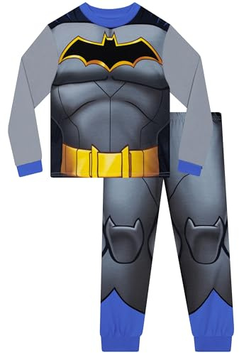 DC Comics Batman Pjs, Superhero Boys Pyjamas, Batman Kids Pyjamas, Long Sleeve Boys' Pyjama Sets 5-6 Years
