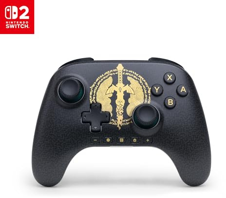 PowerA Kabelloser Advantage-Controller für Nintendo Switch 2 - Zelda, Offiziell lizenziert, Halleffekte, zuweisbare Tasten, Pro-Controller, C-Taste, Bewegungskontrollen