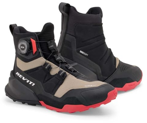 REV'IT! Undercut H2O Urban Sport Motorradschuhe, Schwarz/Sand, 39.5 EU