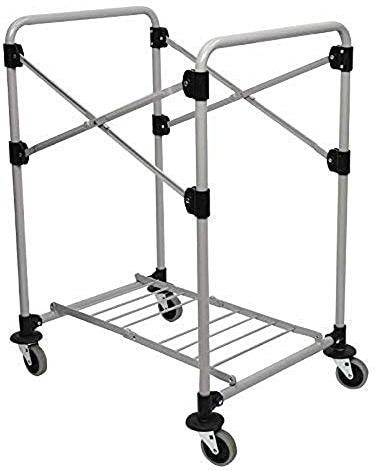 Rubbermaid Commercial Products Wäschewagen-Rahmen X-Cart , zusammenklappbar, 150 l, Grau