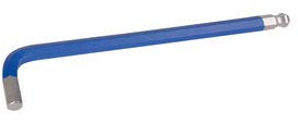 Kugelkopf-Winkelstiftschlüssel Innen-6Kant lange Ausführung, blau 1,5 mm VE: 1