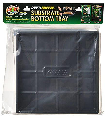 Zoo Med Substrate Bottom Tray for ReptiBreeze - 16 x 16,Black