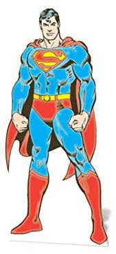 Star Cutouts Ltd Superman DC Card Board Cut Out, Karton, Mehrfarbig, 92 x 38 x 92 cm, Pappe, Regular