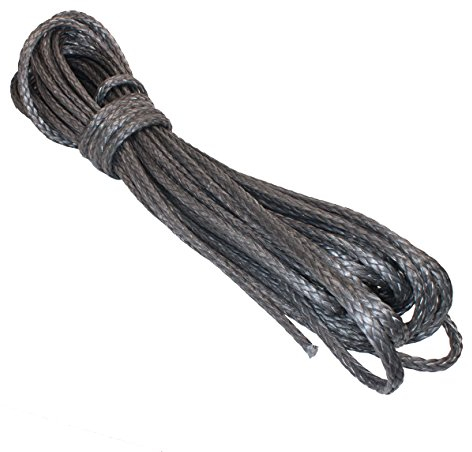 HTF - Dyneema Pro Tauwerk Seil 4mm - 10m, geflochten, Carbon grau