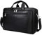 Augus Herren Business travel aktenkoffer echtes Leder Duffel Taschen-Laptop-Tasche Schwarz-1