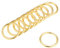 sourcing map 25Stk. O Ring Schnalle O-Ringe für Hardware Gürtel Tasche Kunst DIY 1(25mm) gold