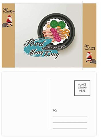 Hong Kong Claypot China Santa Claus Postkarte, 20 Stück