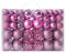 Morbuy Baumkugeln 100 Stück Christbaumkugeln Weihnachtskugeln, Kunststoff Weihnachtsbaumkugeln Plastik Bruchsicher, Weihnachtsbaumschmuck Weihnachtsdeko (Rosa)