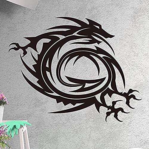 Wall Sticker Flying Dragon Art For Home Decor Living Room Bedroom Vinyl Waterproof Wall Art Decal 69X55Cm