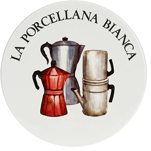 La Porcellana Bianca, Sottopentola Tondo in Porcellana Decorata, Linea Conserva, Ø18 cm