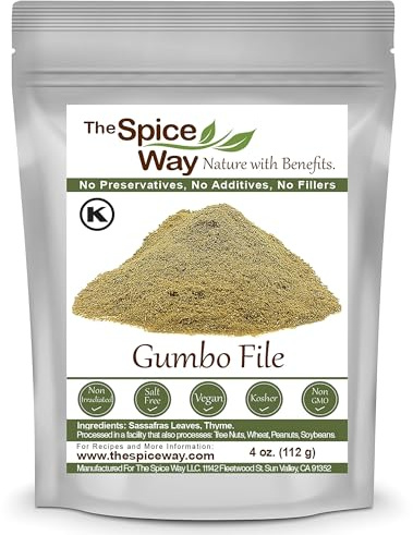 The Spice Way Gumbo File - (4 oz) Made with premium ground Sassafras tree leaves