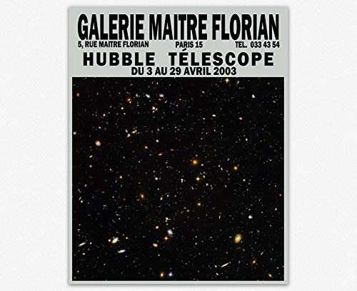 WallBUddy Hubble Telescope Exhibition Poster Space Poster Art (50cm x 70cm)