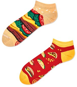 Many Mornings Unisex Fast Foot Low Mismatched Socken