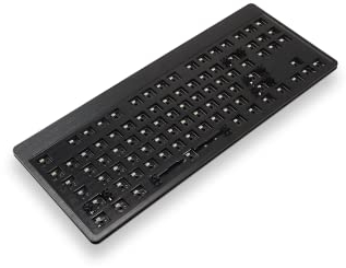 MOUNTAIN Everest Core Barbone Gaming Keyboard - Mit Support für hot-swappable Cherry MX-Style Switches, Aluminum-Faceplates und USB Type-C - US ANSI - Schwarz