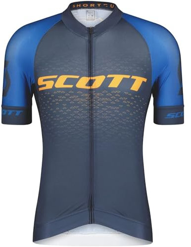 Scott RC Pro Fahrrad Trikot kurz blau/orange 2022: Größe: M (46/48)