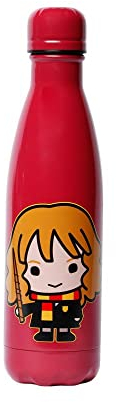Harry Potter Hermione Chibi-Botella Termo 500 ml, Marrón, 6.8 x 27 cm