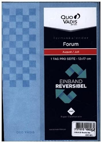 Schülerkalender Forum Reverso blau/grau: Schülerkalender