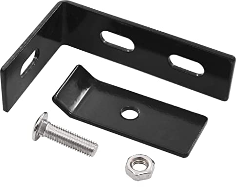 Tidyard 10 Sets Doppelstabmattenzaun Zaun Wandverbinder Wand-Verbinderset Eckverbinder Eckverbinder,Verzinkter Stahl + Edelstahl,Anthrazit