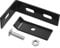 Tidyard 10 Sets Doppelstabmattenzaun Zaun Wandverbinder Wand-Verbinderset Eckverbinder Eckverbinder,Verzinkter Stahl + Edelstahl,Anthrazit