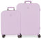 Enso Set Valigia Annie Viola 55/70 cm Rigida ABS Lucchetto TSA Integrato 116L 7,54 kg 4 Doppie Ruote Bagaglio a Mano