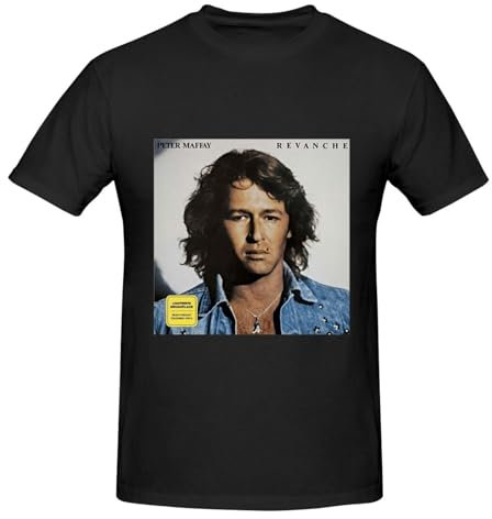 Peter German Maffay Herren Loose Fit Heavyweight Basic Kurzarm-Baumwoll-T-Shirt