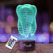 Plexido Nachtlicht Zahn Zahnarzt Illusion Lampe 3D Nachttischlampe Geschenk für Kinder Personalisiert Graveur Weltraum Kinderzimmer LED Licht Fernbedienung 16 Farbwechsel Wohnzimmer Dekoration