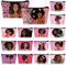 Mumufy 16 Stück afrikanische amerikanische Kosmetiktasche Afro Schwarz Frauen Make-up Tasche Leinwand Make-up Tasche Reißverschluss Lustige Kosmetiktasche Wiederverwendbare Mehrzweck-Organizer für