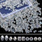 Facettierte Perlen Glasperlen,1300 Stück Perlen Set 4/6/8/10mm DIY Glas Kristall Perlen Armband für Basteln Schmuckherstellung, DIY Halsketten, Armbänder, Ohrringe