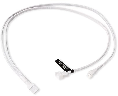 Alphacool 18724 Y-Splitter 4-Pin auf 2x 4-Pin PWM 60cm weiß Kabel Modding gesleevt