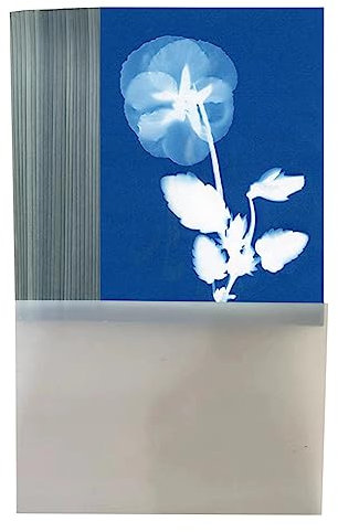 Evzvwruak 32Pcs Sun Print Paper Cyanotype Paper with 1 Plastic Tool for Sun Printing Light Sensitive Solar Photography Paper Kit