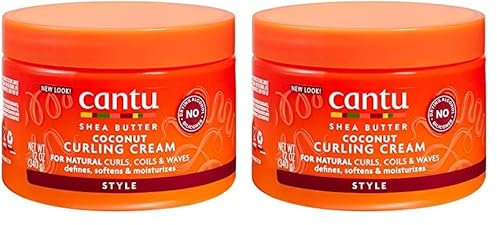 Cantu Shea Butter Coconut curling Cream, 340 g (Packung mit 2)