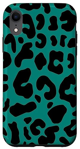 Green Leopard Cheetah Print Phone Case Cute Animal For Women Case for iPhone XR