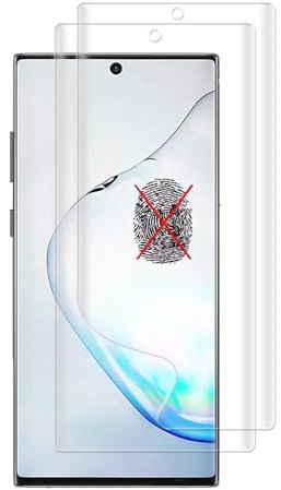 2pcs Matte Hydrogelfilm Anti-Fingerabdruck für Samsung Galaxy Note10+ 5G 4G 6.8 Note 10 Plus Flexible Anti-Glare Bildschirmschutz Explosionssicher Nicht gehärtete Glas Folie HD Clear